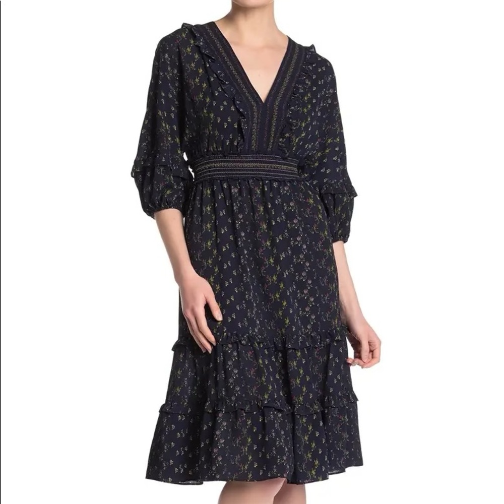 Max Studio V-Neck Empire Waist Dress MAXSTUDIO XL Extra-Large NWT but as is